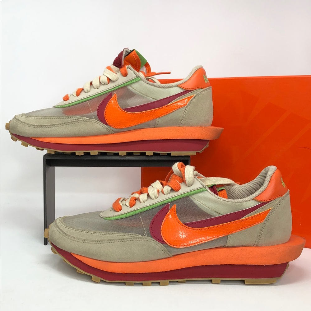 Nike Mens LD Waffle Sacai x Clot Kiss Of Death 2 DH1347-100 Shoes - Size 11 - Picture 3 of 15